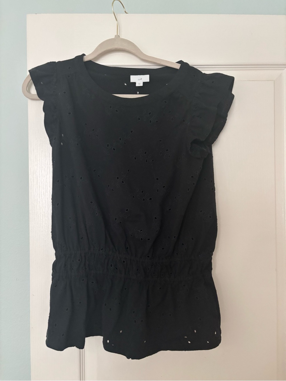 J Jill Eyelet Sleeveless Top